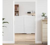 vidaXL Puertas batientes 2 uds. 90 x 50 cm Madera de Pino Maciza