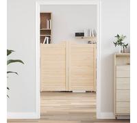 vidaXL Puertas batientes 90 x 50 cm Madera de Pino Maciza Natural