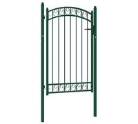 vidaXL Puertas de valla metálica EMMEN 104 x 106 cm Con cerradura