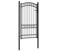 vidaXL Puertas de valla metálica EMMEN 104 x 123,5 cm Con cerradura
