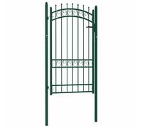 vidaXL Puertas de valla metálica EMMEN 104 x 134,5 cm Con cerradura
