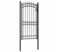 vidaXL Puertas de valla metálica EMMEN 104 x 147 cm Con cerradura