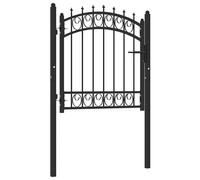 vidaXL Puertas de valla metálica EMMEN 104 x 97 cm Con cerradura