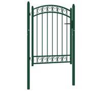 vidaXL Puertas de valla metálica EMMEN 104 x 98,5 cm Con cerradura