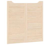 vidaXL: Puertas oscilantes, 2 unidades, 100 x 50 cm, madera maciza de pino natural