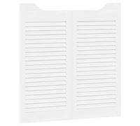 vidaXL: Puertas oscilantes, 2 unidades, 80 x 40 cm, madera maciza de pino, color blanco