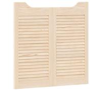 vidaXL: Puertas oscilantes, 2 unidades, 80 x 40 cm, madera maciza de pino natural