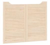 vidaXL: Puertas oscilantes, 2 unidades, 80 x 50 cm, madera maciza de pino natural