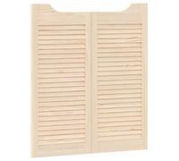 vidaXL: Puertas oscilantes, 2 unidades, 90 x 40 cm, madera maciza de pino natural