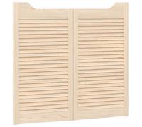 vidaXL: Puertas oscilantes, 2 unidades, 90 x 50 cm, madera maciza de pino natural
