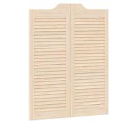 vidaXL: Puertas oscilantes de 100 x 40 cm, madera maciza de pino natural
