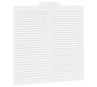 vidaXL: Puertas oscilantes de 100 x 50 cm, madera maciza de pino, color blanco