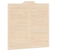 vidaXL: Puertas oscilantes de 100 x 50 cm, madera maciza de pino natural
