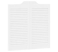 vidaXL: Puertas oscilantes de 80 x 40 cm, madera maciza de pino, color blanco