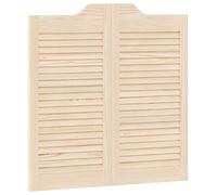 vidaXL: Puertas oscilantes de 80 x 40 cm, madera maciza de pino natural