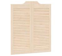 vidaXL: Puertas oscilantes de 90 x 40 cm, madera maciza de pino natural