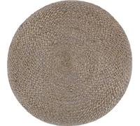 vidaXL Puf artesanal, color gris claro, 45 x 30 cm, de yute