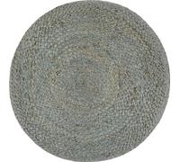 vidaXL Puf artesanal, color verde oliva, 45 x 30 cm, de yute