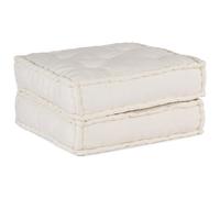 vidaXL Puf modular tela 70x70x36 cm en color Antracita/maroon/Crema y más