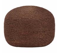 vidaXL Puf tejido a mano marrón 40x45 cm yute