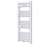 vidaXL Radiador toallero de baño con rieles curvados 600 x 1160 mm