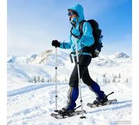 vidaXL Raquetas de nieve 3 en 1 con bastones de senderismo