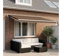 vidaXL Recambio de faldón para toldo para 6 m Beige Poliéster