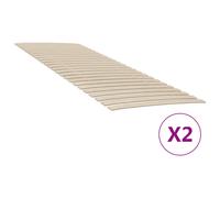 vidaXL Listones enrollables plegables para somieres – 48 lamas, 2 uds – 70x200 cm
