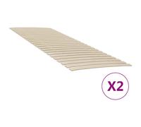 vidaXL Recambios de láminas de cama – 48 láminas enrollables, 2 uds, 80×200 cm