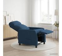 vidaXL Recliner Azul Tela