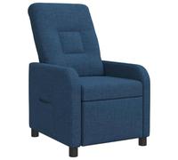 vidaXL Recliner Azul Tela