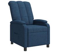 vidaXL Recliner Azul Tela