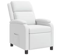 vidaXL Recliner Blanco Cuero sintético