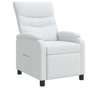 vidaXL Recliner Blanco Tela