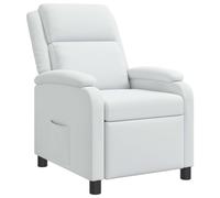vidaXL Recliner Blanco Tela