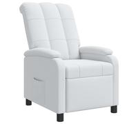 vidaXL Recliner Blanco Tela