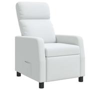 vidaXL Recliner Blanco Tela