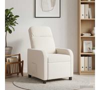 vidaXL Recliner Crema Bouclé