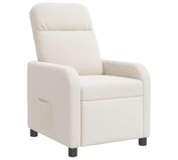 vidaXL Recliner Crema Bouclé