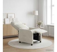 vidaXL Recliner Crema PWNED_BY_LORD666_YWH