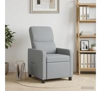 vidaXL Recliner Gris Claro Tela