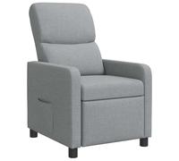 vidaXL Recliner Gris Claro Tela
