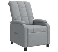 vidaXL Recliner Gris Claro Tela