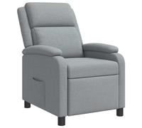 vidaXL Recliner Gris Claro Tela