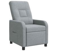 vidaXL Recliner Gris Claro Tela