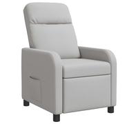 vidaXL Recliner Gris Nube Tela