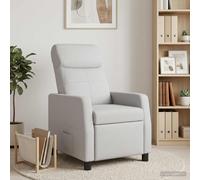 vidaXL Recliner Gris Nube Tela