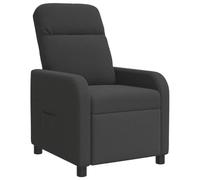 vidaXL Recliner Gris Oscuro Bouclé