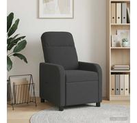 vidaXL Recliner Gris oscuro Bouclé