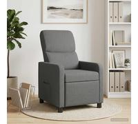 vidaXL Recliner Gris oscuro Tela
